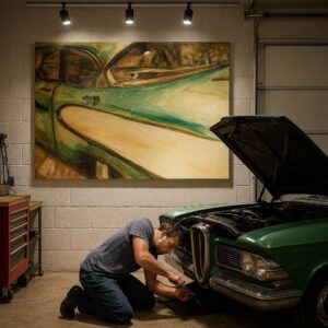 Ford Edsel schilderij