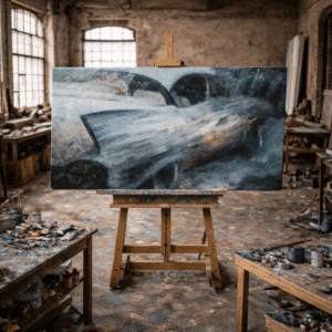 Cadillac oldtimer schilderij
