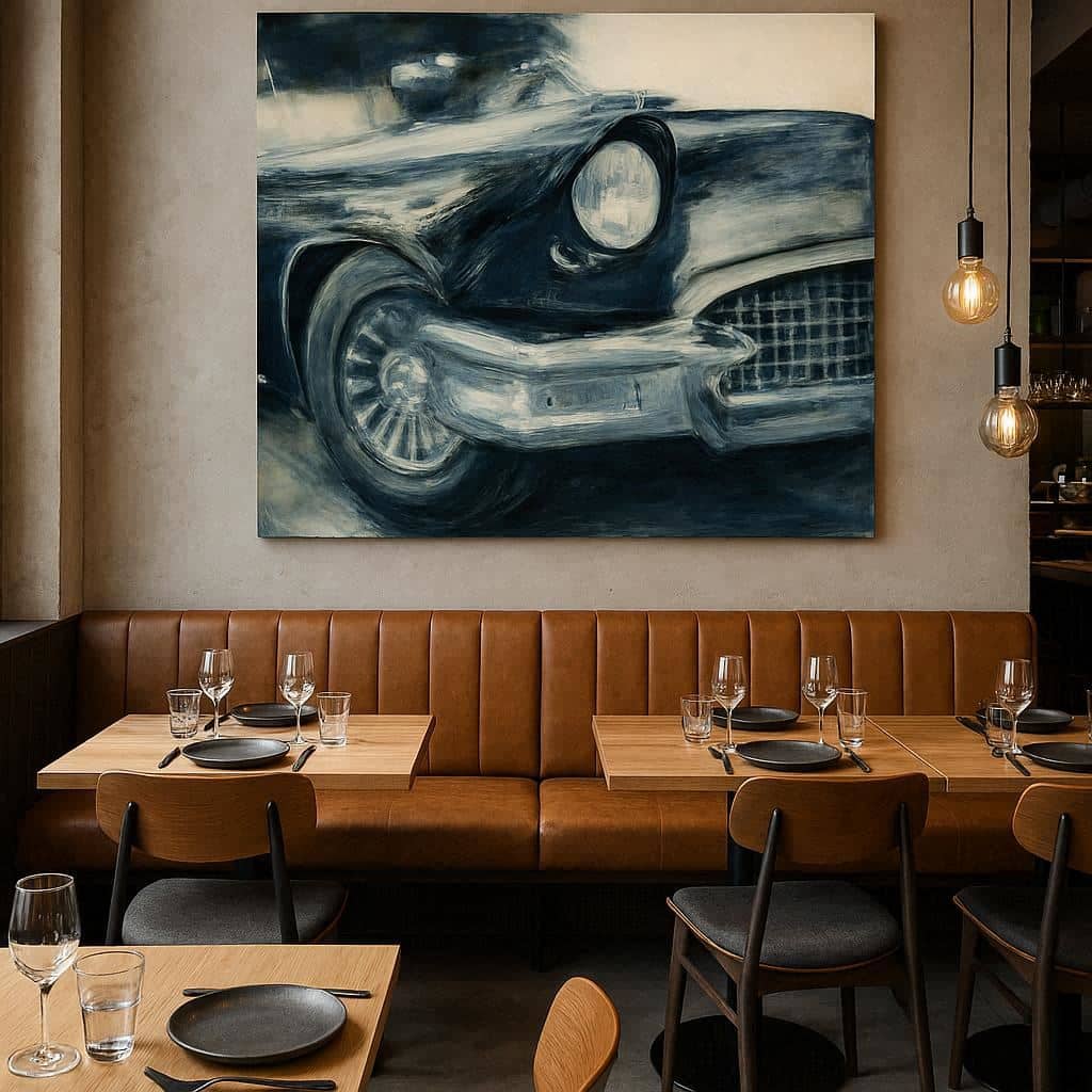 Ford Thunderbird schilderij