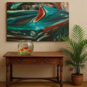 Chrysler oldtimer schilderij