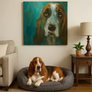 handgeschilderde kunst interieur